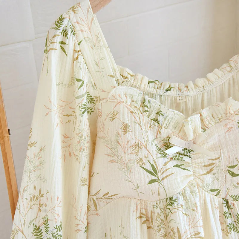 The Bloom Nightdress - 100% Muslin Cotton