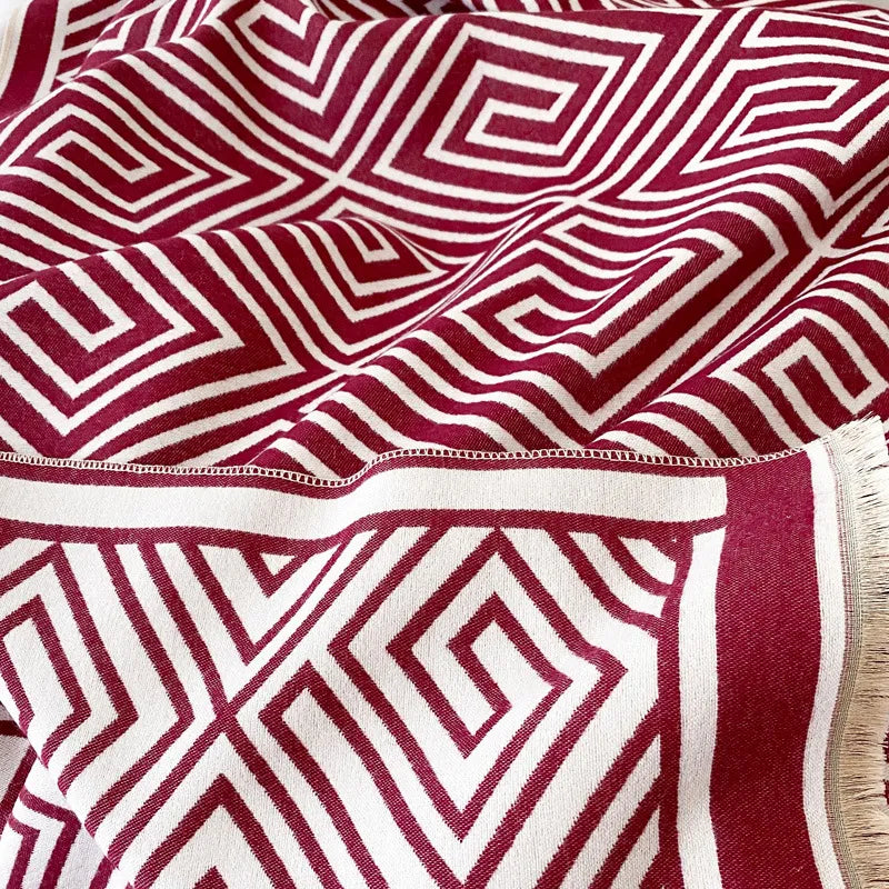 The Fleece Maze Shawl