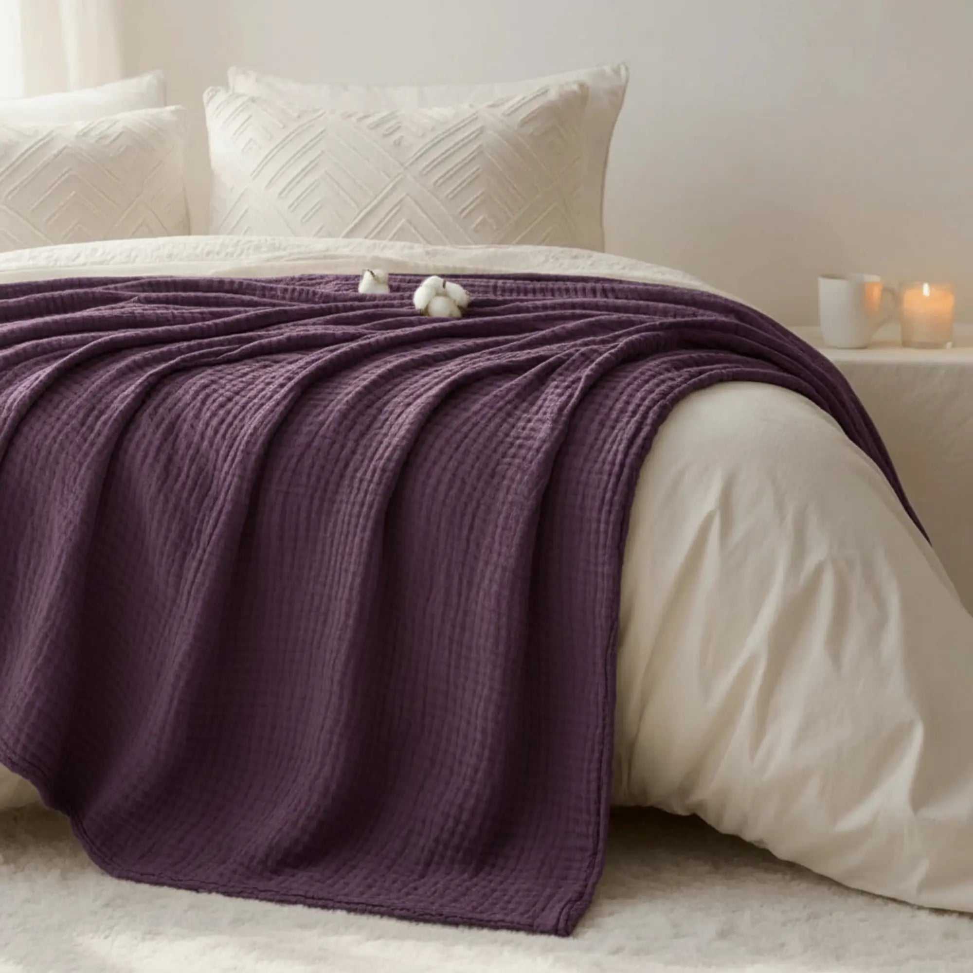 The Monogrammed Muslin Blanket - 100% Muslin Cotton (B1G1)