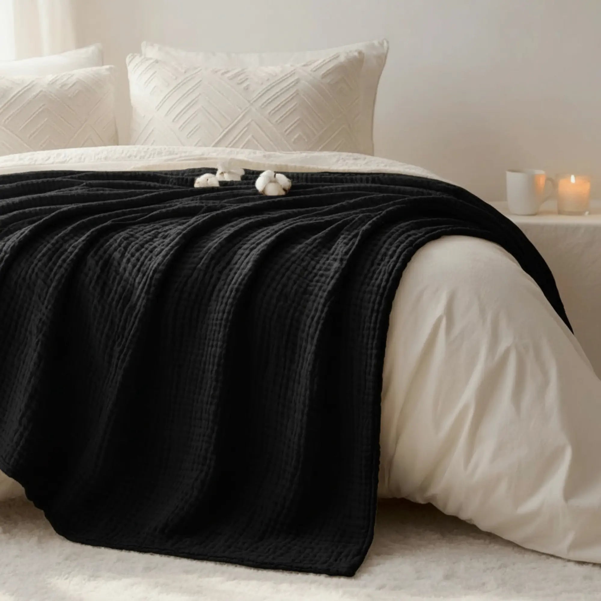 The Monogrammed Muslin Blanket - 100% Muslin Cotton (B1G1)