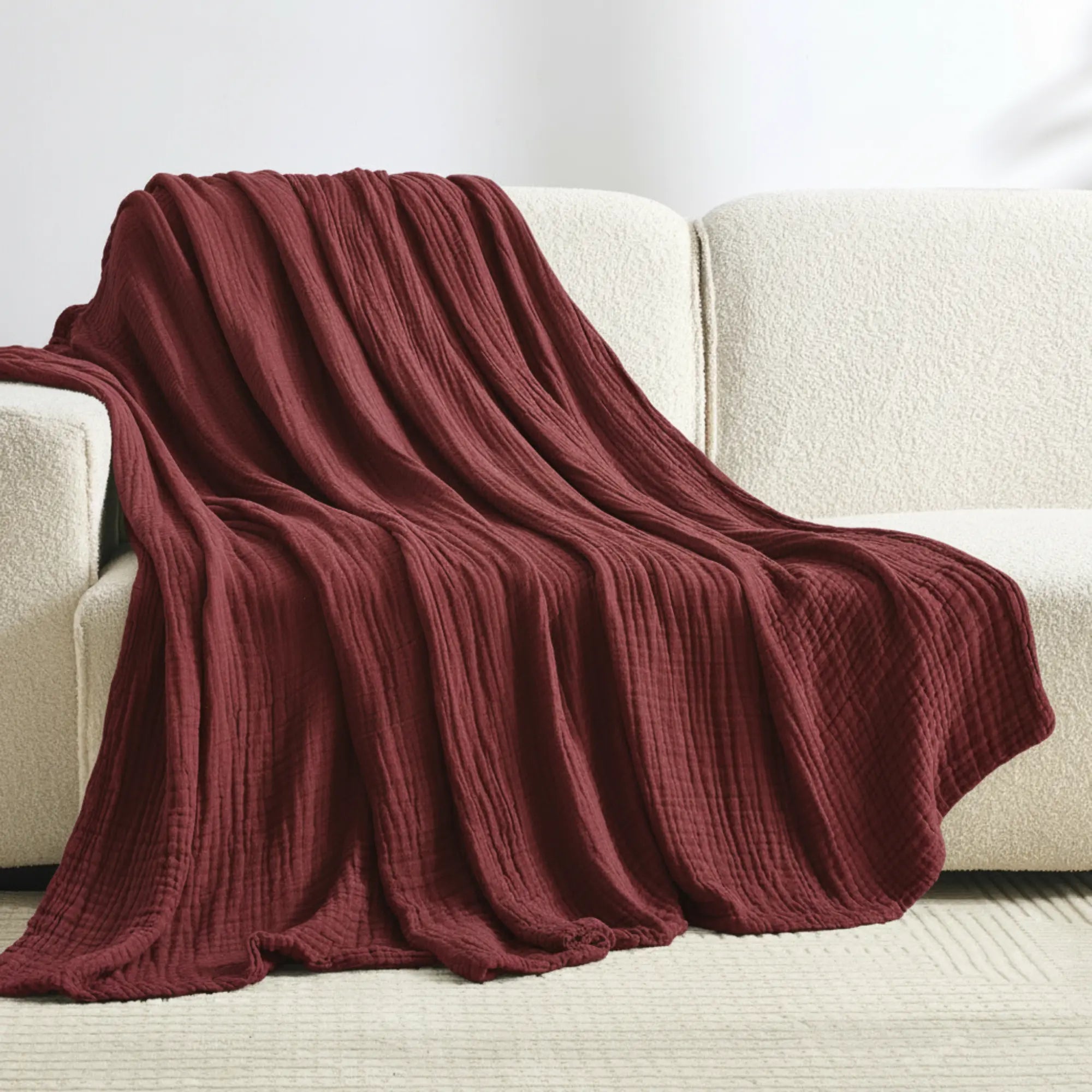 The Monogrammed Muslin Blanket - 100% Muslin Cotton (B1G1)