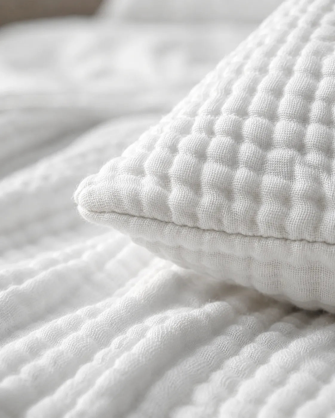 Muslin Cotton Bed Set - 100% Pure Muslin Cotton (4-Pc)