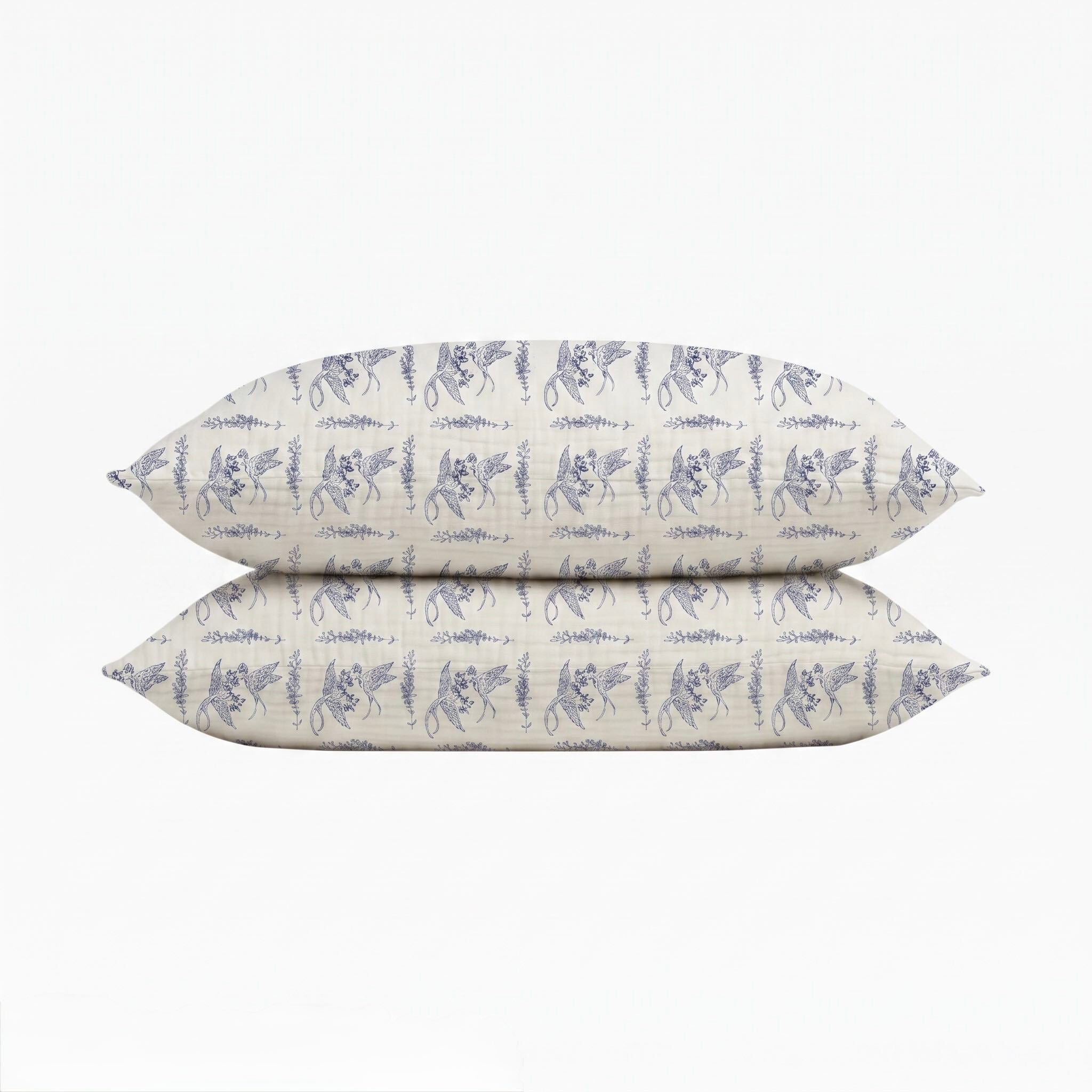 Muslin Cotton Pillowcase Set (2 Pcs)