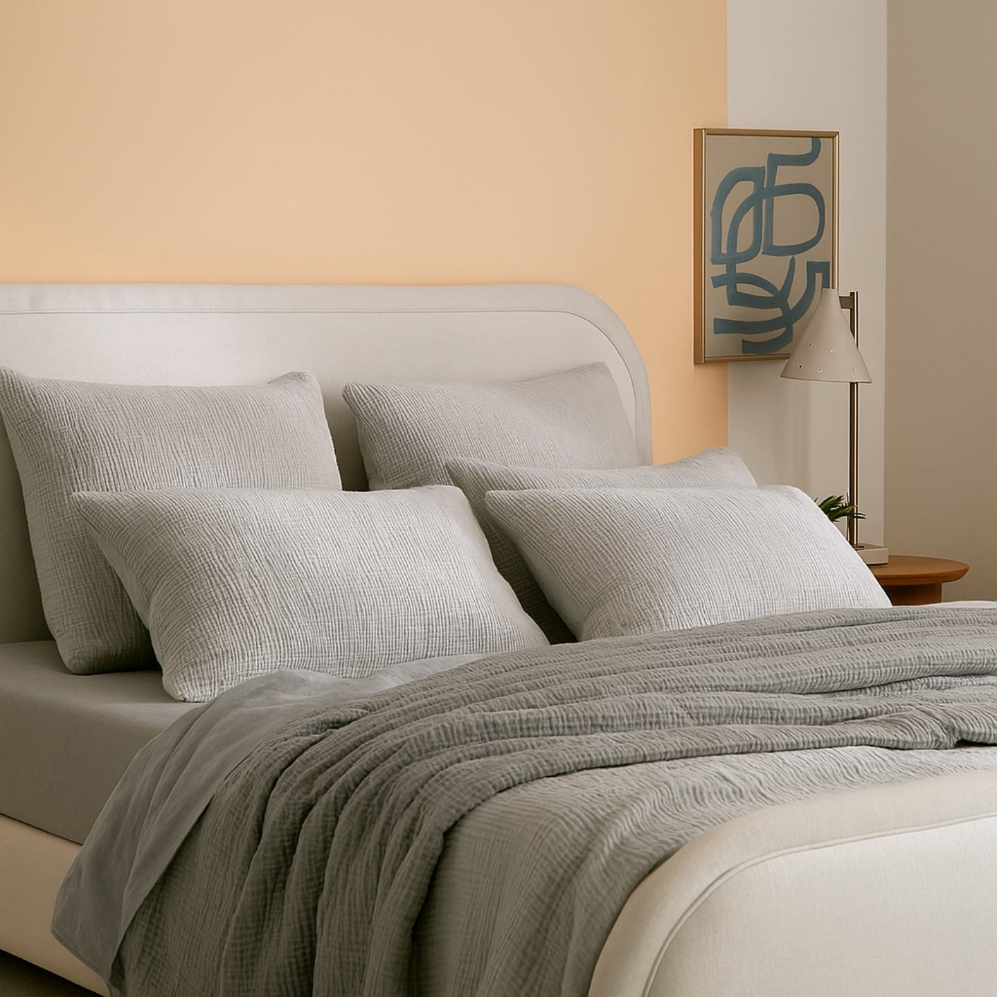 Muslin Cotton Pillowcase Set (2 Pcs)