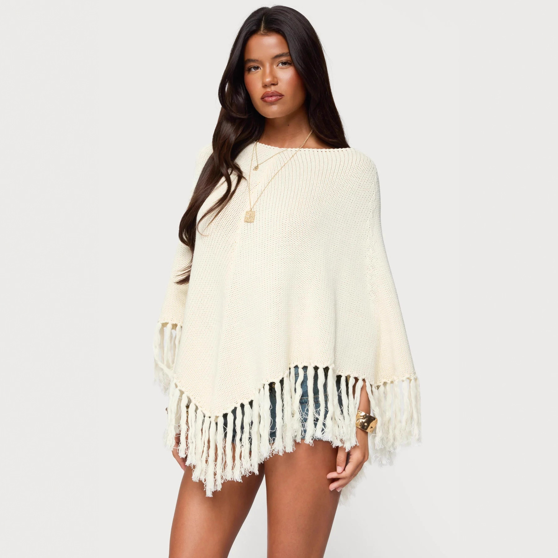 The Fleece Cozy Knit Poncho