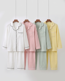 The Long Sleeve - 100% Muslin Cotton Pajama