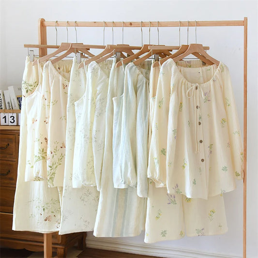Bluma - 100% Cotton Three Set Pajama