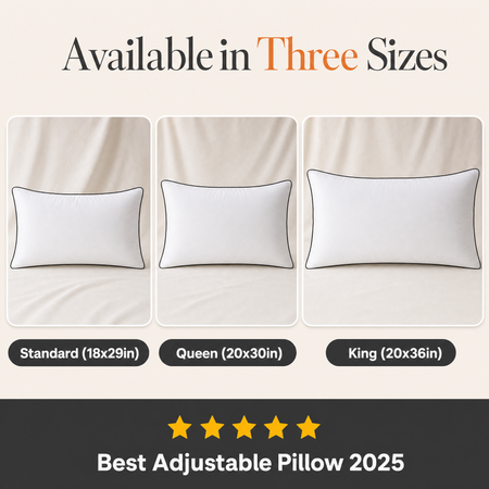 The Fleece Adjustable Bed Pillow Set - 2 Pieces