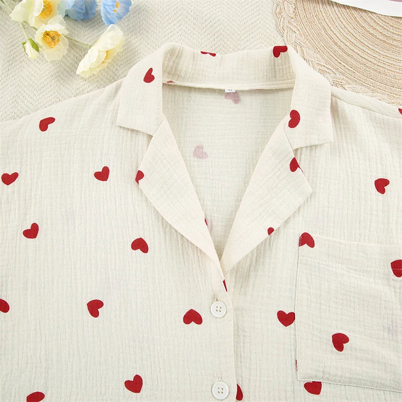 The Blush – 100% Muslin Cotton Pajama