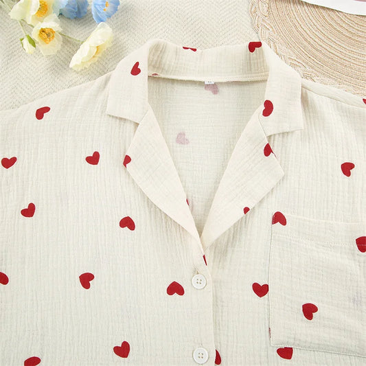 The Blush – 100% Muslin Cotton Pajama