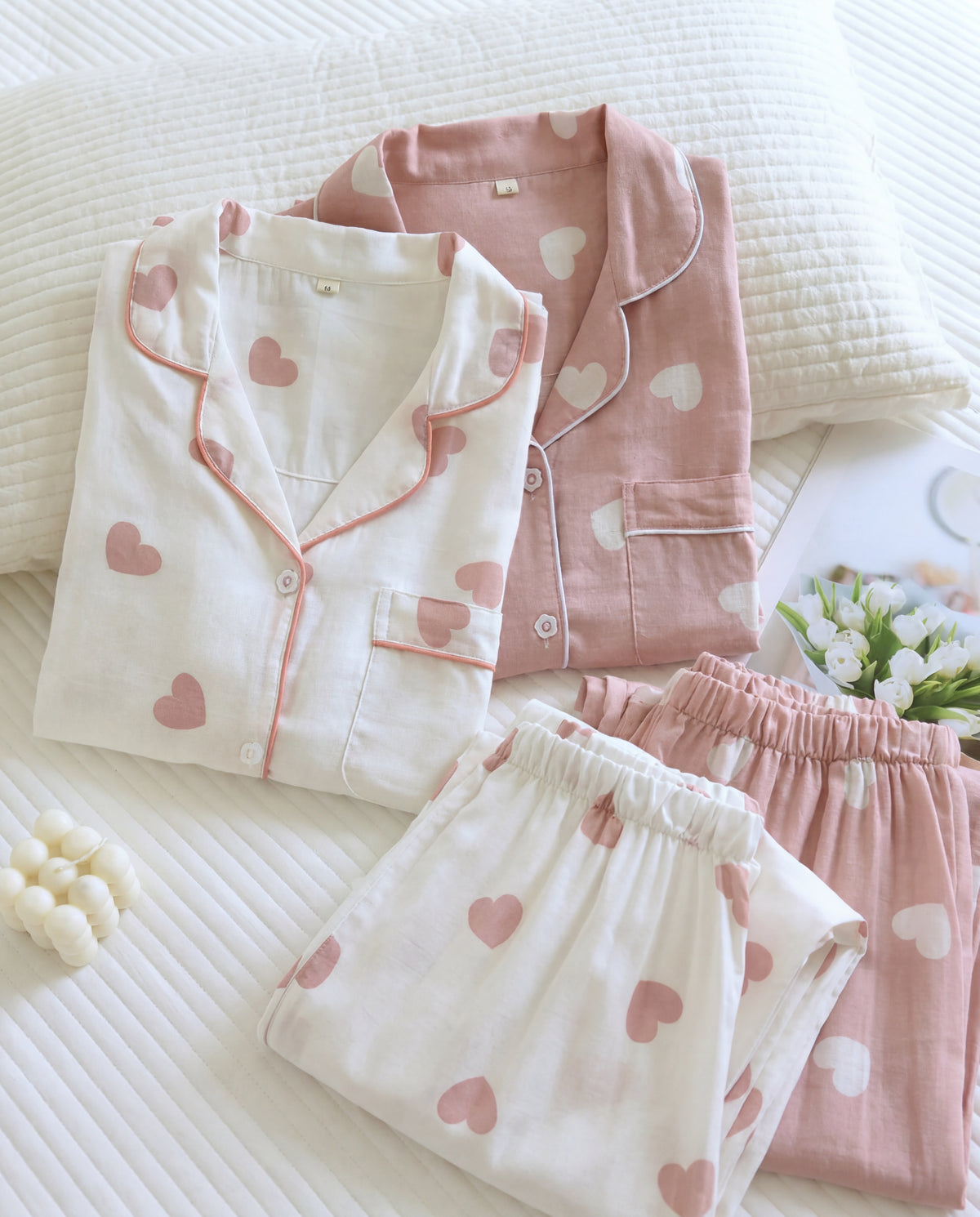 Heartline - Pijama 100 % algodón