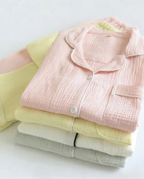 The Long Sleeve - 100% Muslin Cotton Pajama