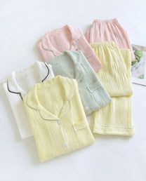 The Long Sleeve - 100% Muslin Cotton Pajama