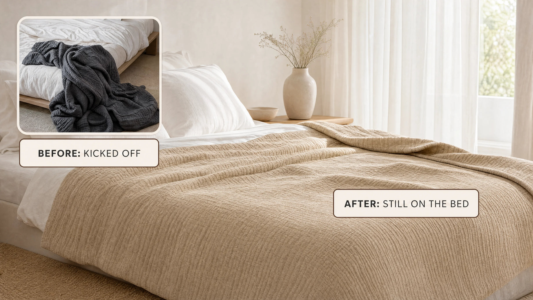 Week Two: The Blanket Stayed on the Bed