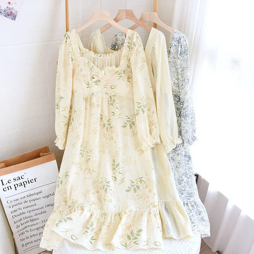 The Bloom Nightdress - 100% Muslin Cotton