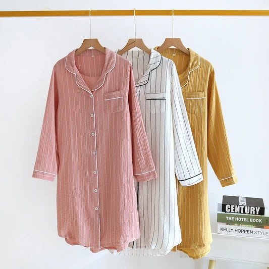 Mona - 100% Muslin Cotton Night Gown
