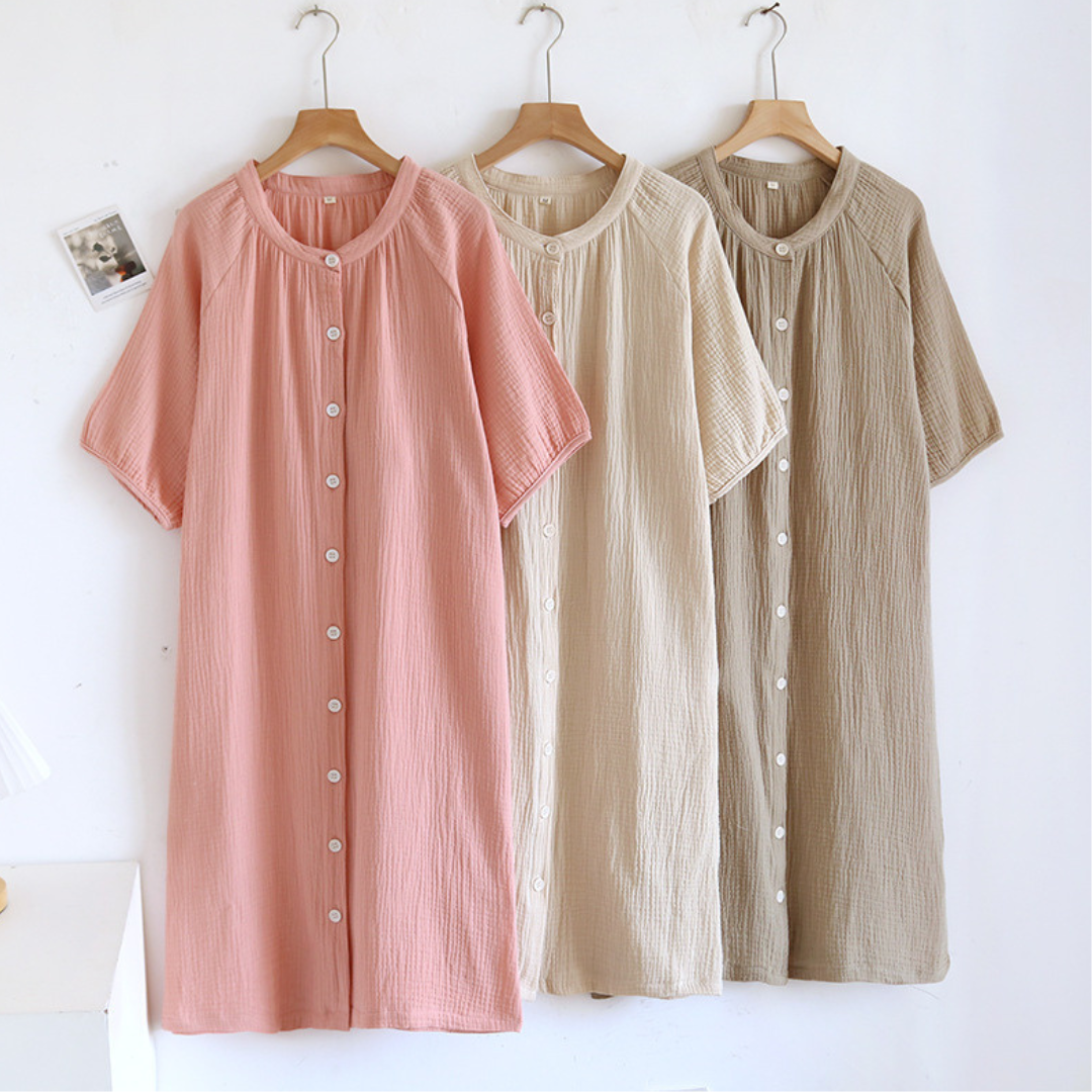 The Nightdress - 100% Muslin Cotton