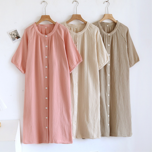 The Nightdress - 100% Muslin Cotton