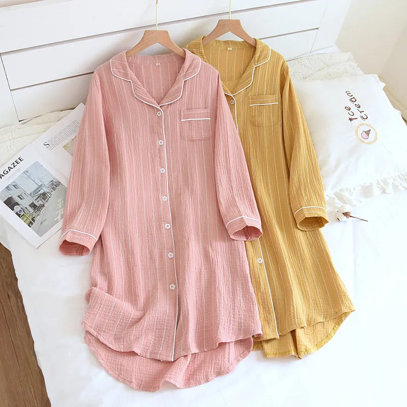 Mona - 100% Muslin Cotton Night Gown