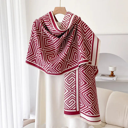 The Fleece Maze Shawl