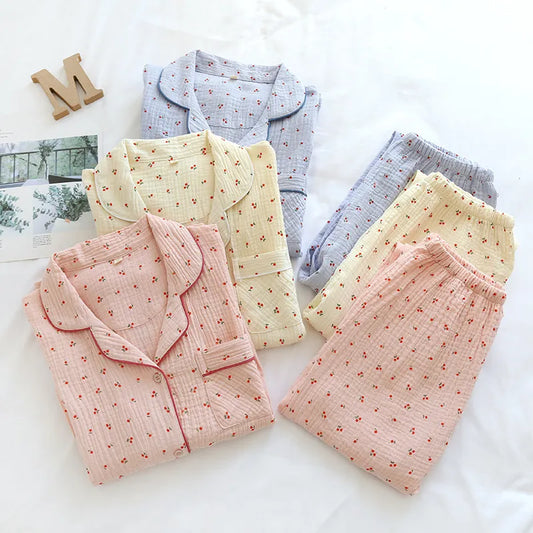 The Cherry Muslin Pajama