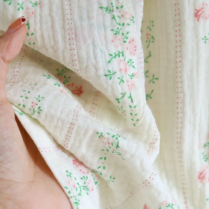 The short Bloom - 100% Muslin Cotton Pajama