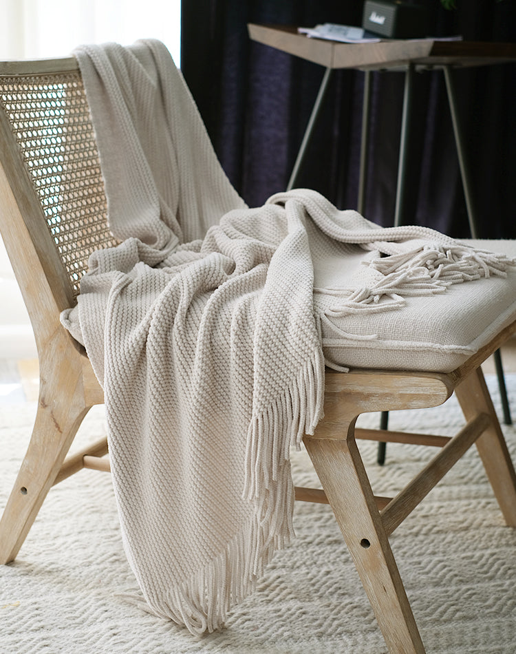 The Knitted Chenille Blanket