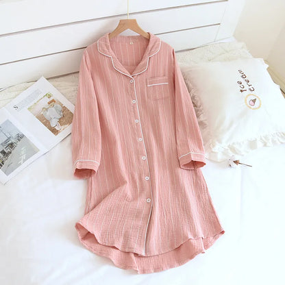Mona - 100% Muslin Cotton Night Gown