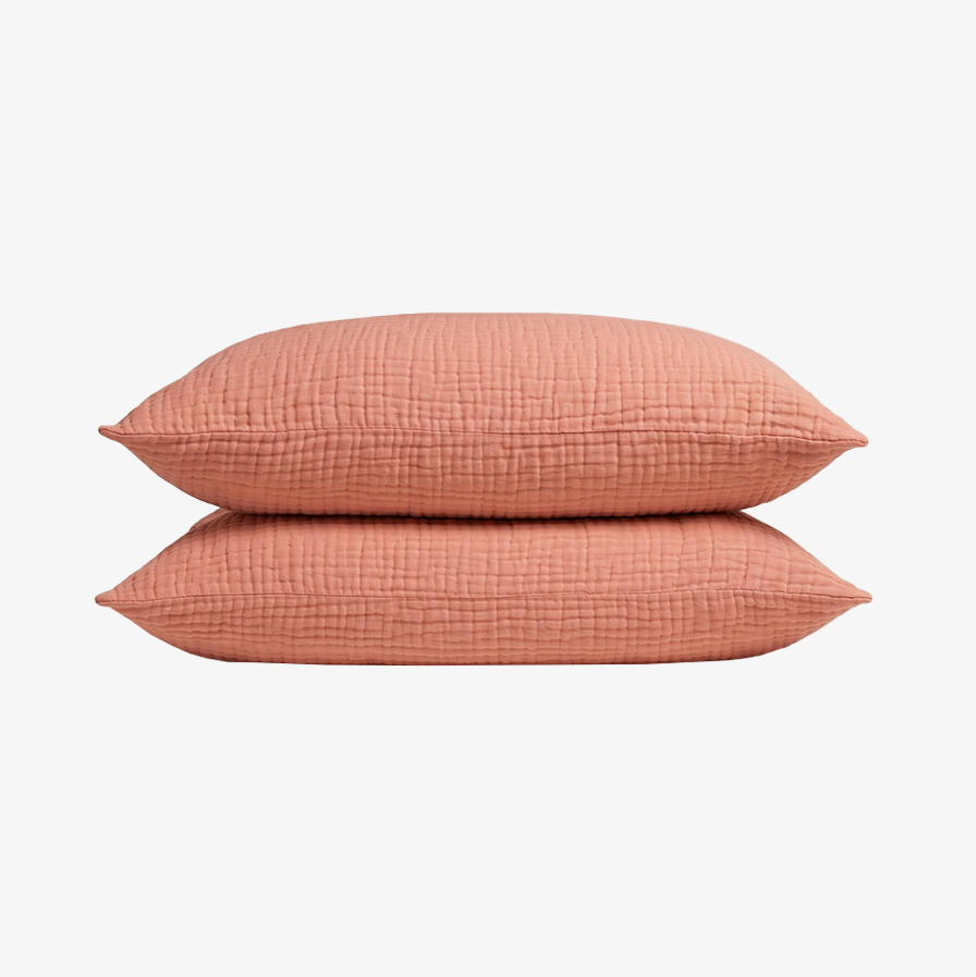 Muslin Cotton Pillowcase Set (2 Pcs)