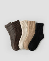 The Knitted Fleece Socks - 5 Pairs Pack