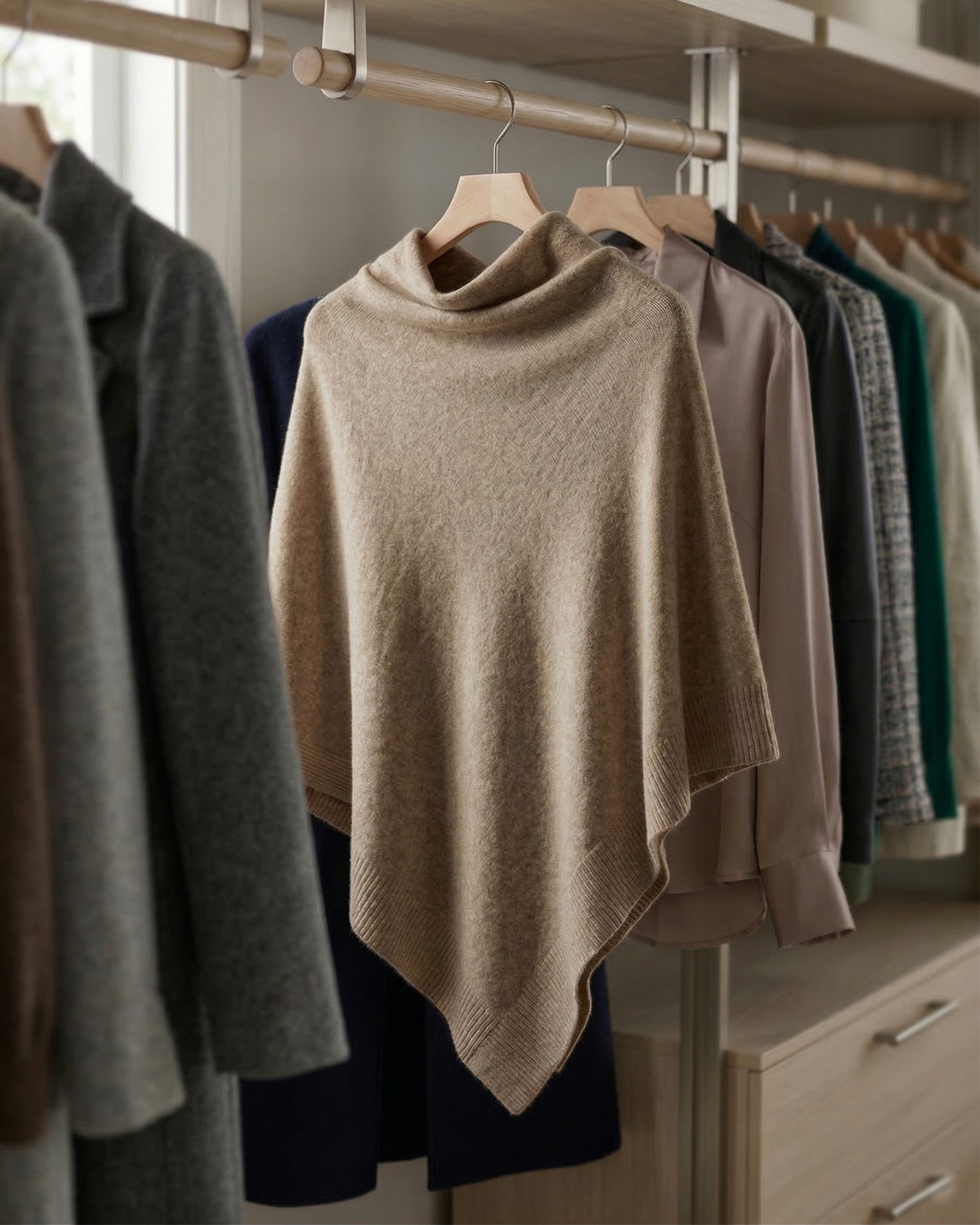 The Knitted Fleece Shawl