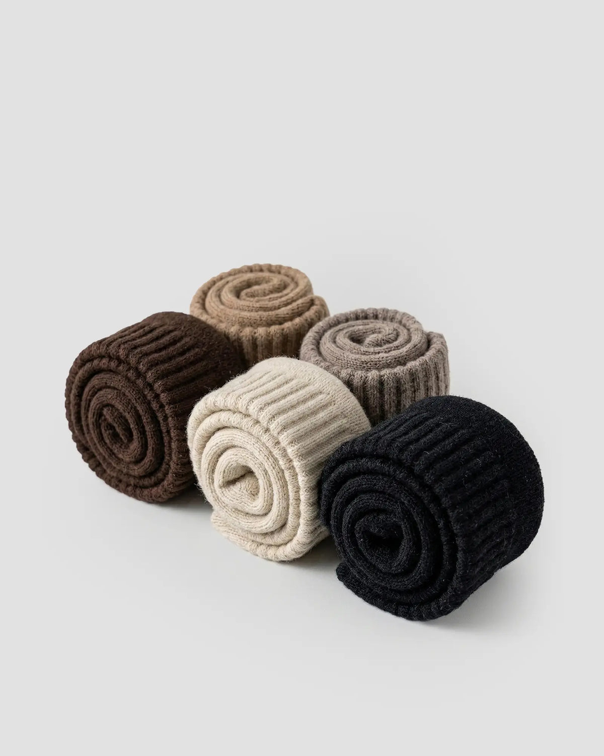 The Knitted Fleece Socks - 5 Pairs Pack