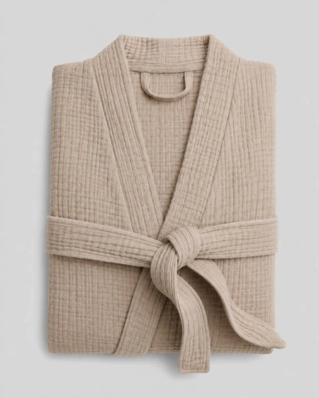The Four-Seasons Bathrobe - 100% Muslin Cotton