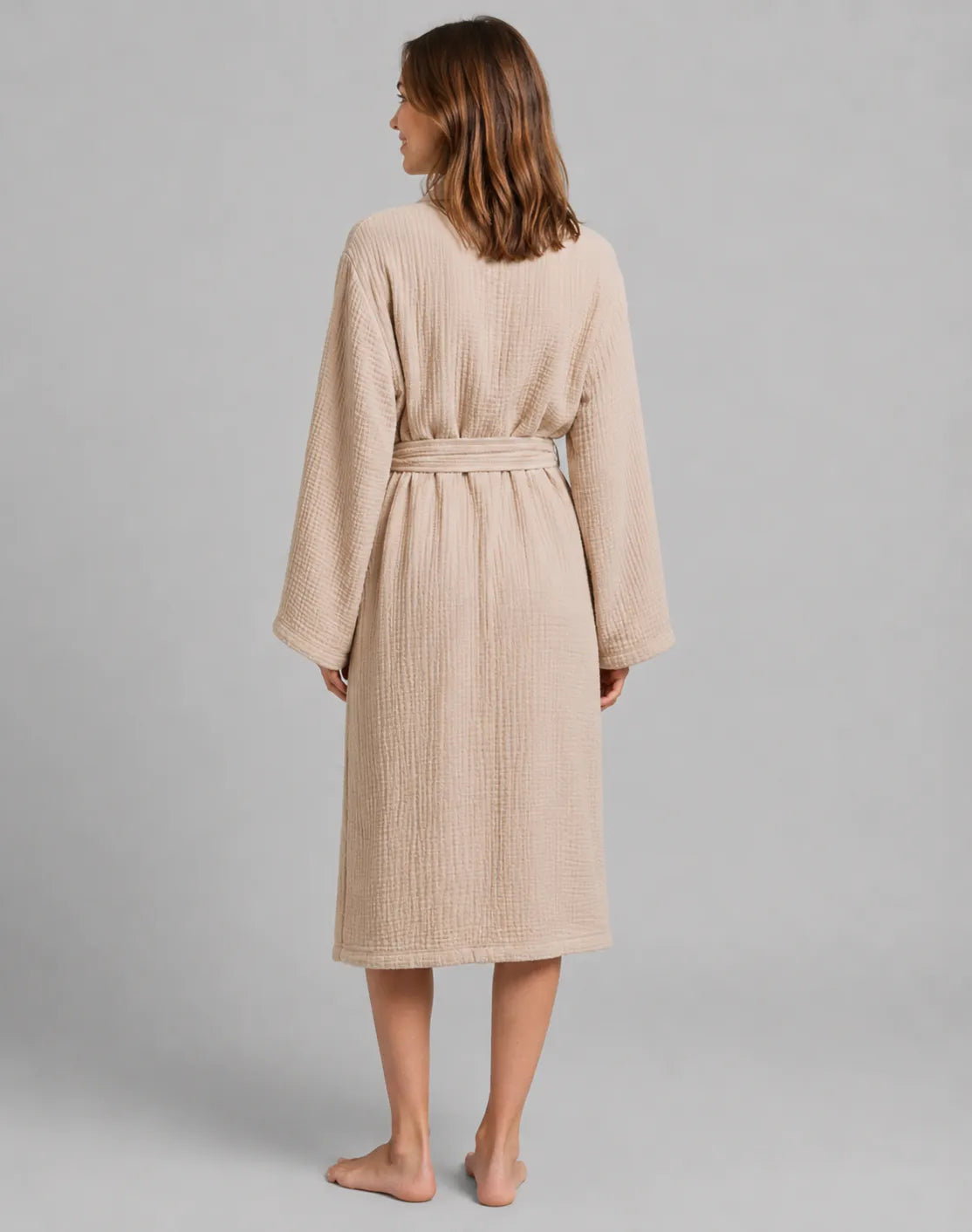 The Four-Seasons Bathrobe - 100% Muslin Cotton