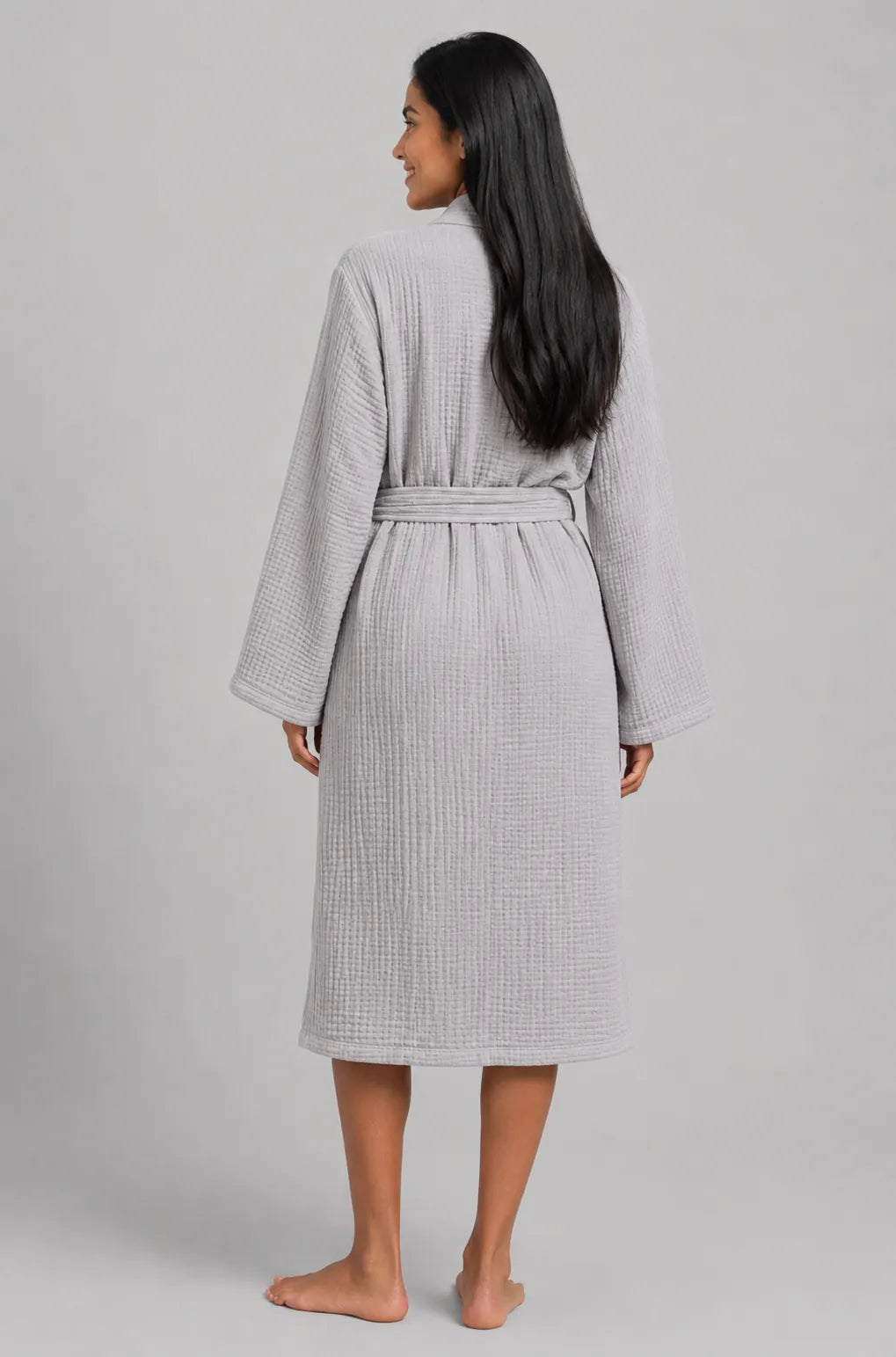 The Four-Seasons Bathrobe - 100% Muslin Cotton