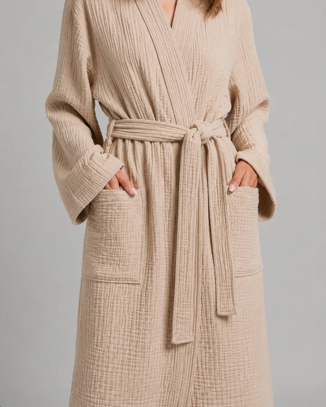 The Four-Seasons Bathrobe - 100% Muslin Cotton