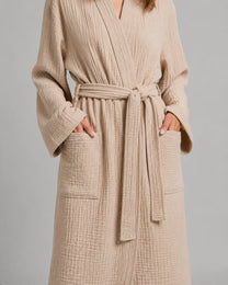 The Four-Seasons Bathrobe - 100% Muslin Cotton