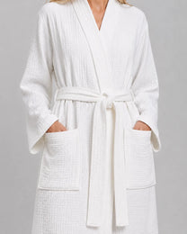 The Four-Seasons Bathrobe - 100% Muslin Cotton
