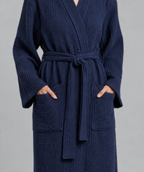 The Four-Seasons Bathrobe - 100% Muslin Cotton
