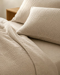 Muslin Cotton Bed Set - 100% Pure Muslin Cotton (4-Pc)