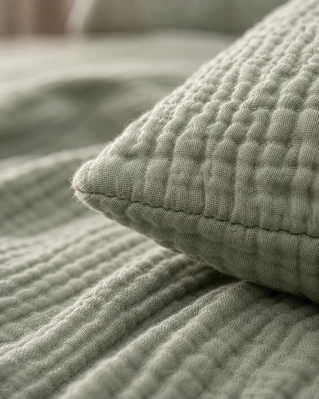Muslin Cotton Bed Set - 100% Pure Muslin Cotton (4-Pc)