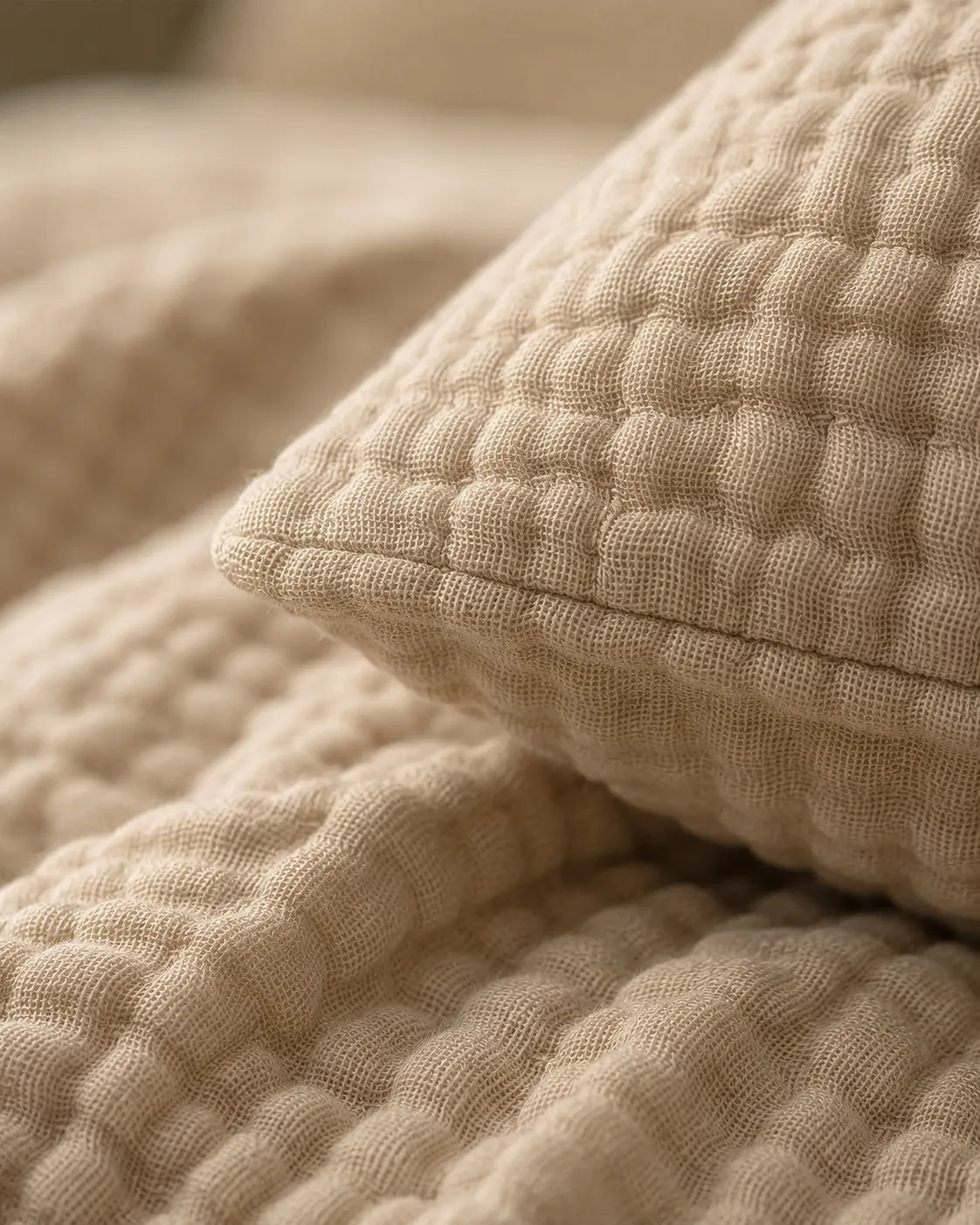 Muslin Cotton Bed Set - 100% Pure Muslin Cotton (4-Pc)