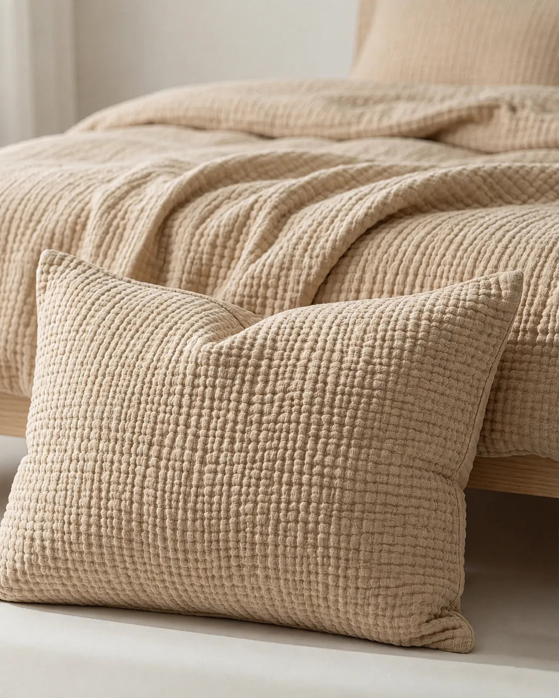 Muslin Cotton Bed Set - 100% Pure Muslin Cotton (4-Pc)