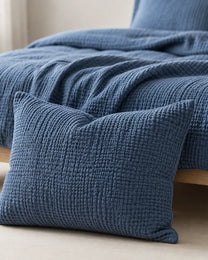 Muslin Cotton Bed Set - 100% Pure Muslin Cotton (4-Pc)