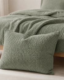 Muslin Cotton Bed Set - 100% Pure Muslin Cotton (4-Pc)