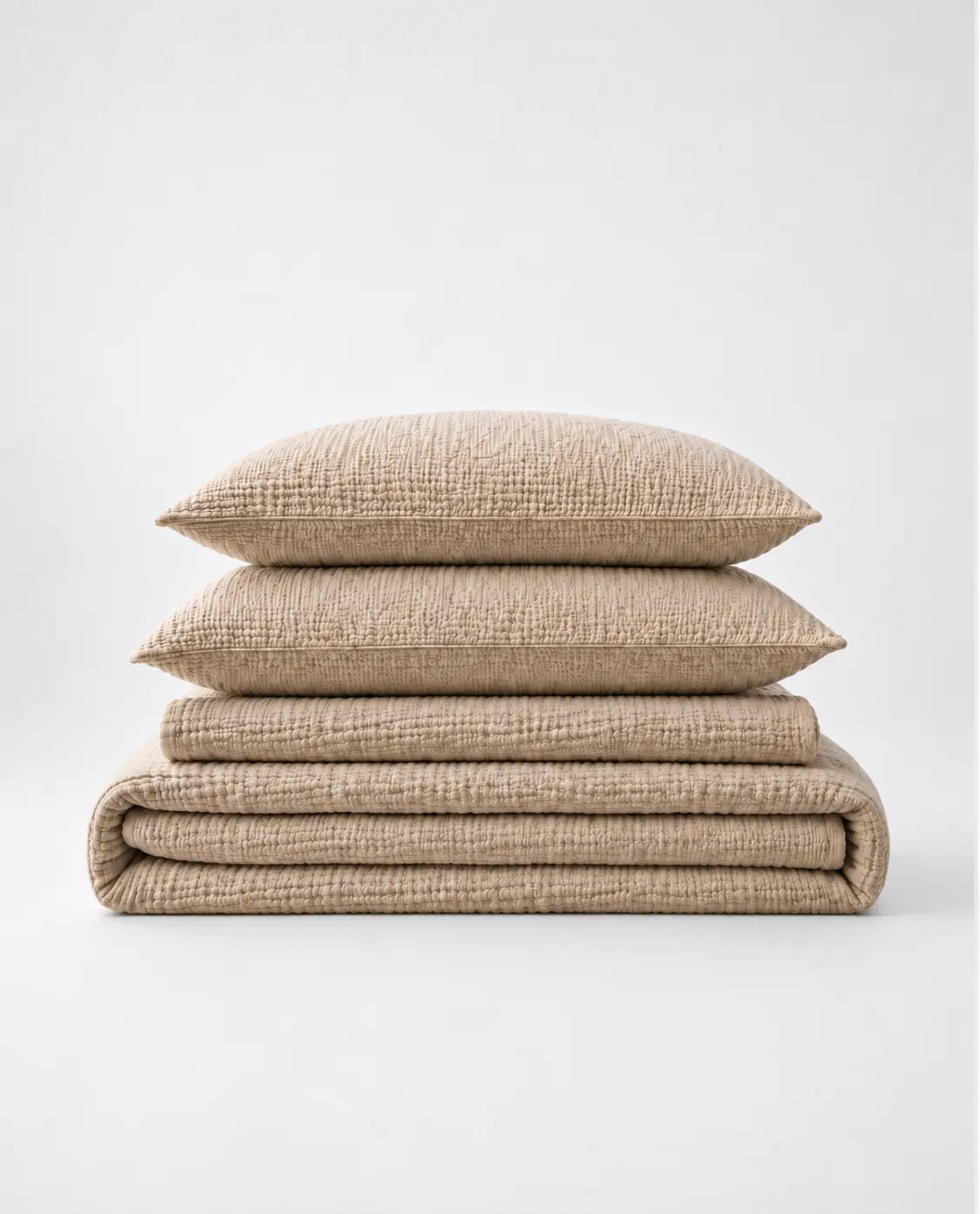 Muslin Cotton Bed Set - 100% Pure Muslin Cotton (4-Pc)