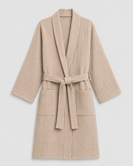 The All-Season Bathrobe - 100% Muslin Cotton