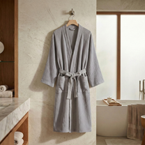 The Four-Seasons Bathrobe - 100% Muslin Cotton
