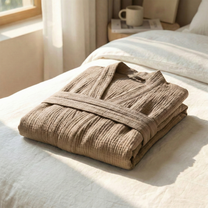 The Four-Seasons Bathrobe - 100% Muslin Cotton