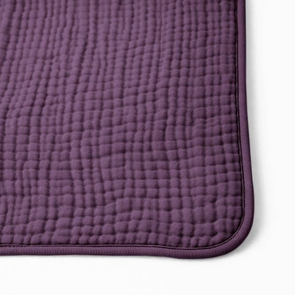 The Monogrammed Muslin Blanket - 100% Muslin Cotton (B1G1) - Purple